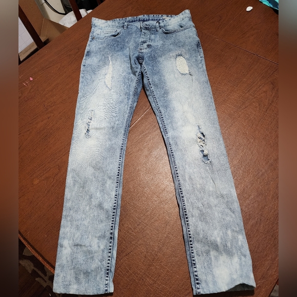 Calvin Klein Other - Calvin Klein Men's Light Blue Distressed Skinny Jeans